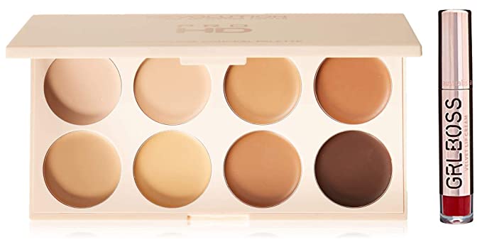Makeup Revolution London Ultra Pro HD Camouflage Medium Dark Concealer, Multicolor, 10g with free GRLBOSS Lips DETERMINED