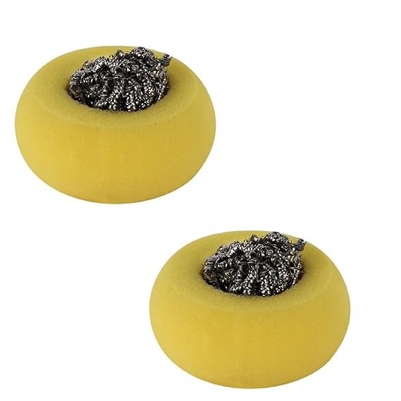 Kleeno by Cello Sponge Scourer Set, 2pc, Yellow