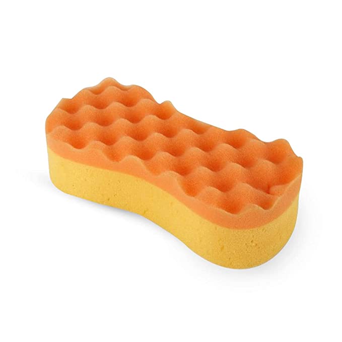 Kleeno by Cello Easy Grip Washing Sponge, 1pc, Orange & Yellow