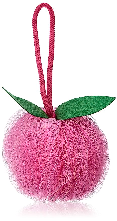 Amazon Brand - Solimo Luxury Bath Sponge, Hot Pink