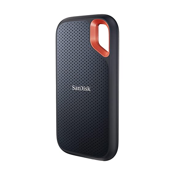 SanDisk 1TB Extreme Portable SSD 1050MB/s R, 1000MB/s W,Upto 2 Meter Drop Protection with IP55 Water/dust Resistance, HW Encryption, PC,MAC & TypeC Smartphone Compatible, 5Y Warranty, External SSD