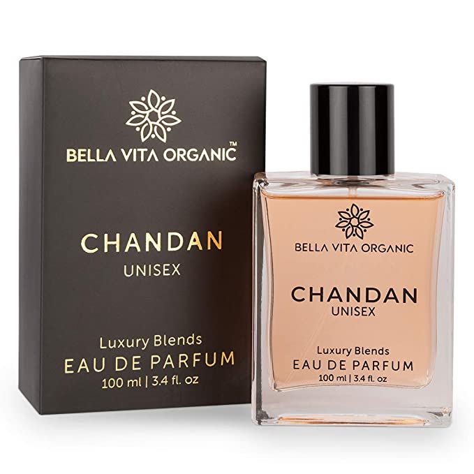 Bella Vita Organic Chandan Perfume For Men & Women with Long Lasting Exotic Fragrance of Sandalwood, 100 ml