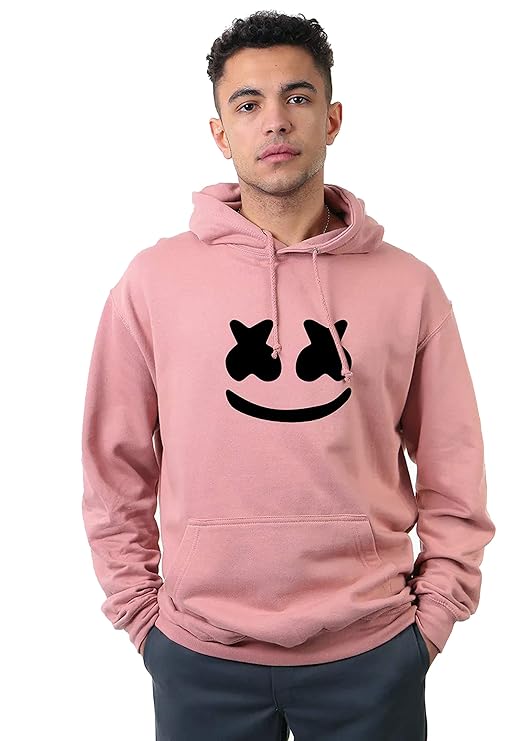 [Size: S] - More & More Unisex-Adult Cotton Hooded Neck Printed Hoodie