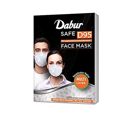 Dabur Safe D95 face mask | Provides protection against Dust, Haze and Bacteria