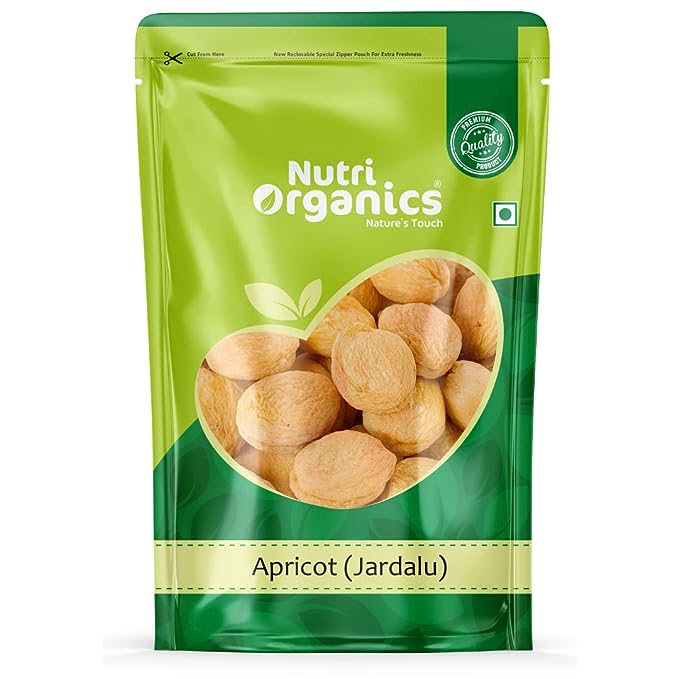 Nutri Organics, Dry Fruits Dried Apricot Jardalu Badam BOR Khumani Dry Fruit , 250 Gram