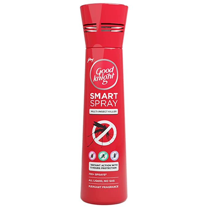 Good knight Smart Spray Multi-Insect Killer | Instant Action | 8-Hour Protection | Pleasant Fragrance | 150 ml