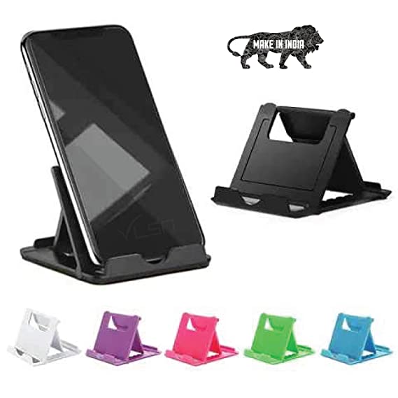 VLSA (Online Classes) Mini Mobile Stand/Holder | Suitable for All Types of Smartphones | Made in India | Table Stand | Best for Study | Random Color