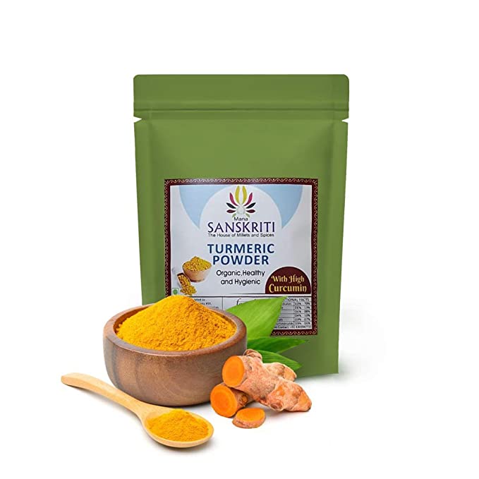 Mana Sanskriti Spices | Organic | High Curcumin | Turmeric Powder - 200g