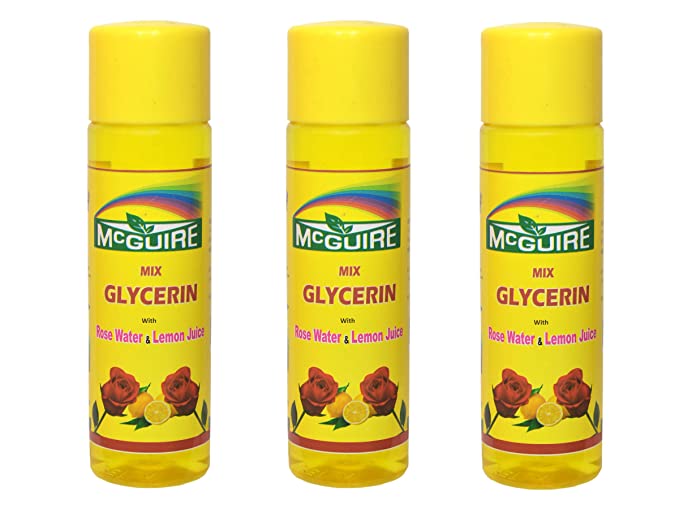 MCGUIRE Mix Glycerin With Rose Water And Lemon Juice (60ml pack of 3)
