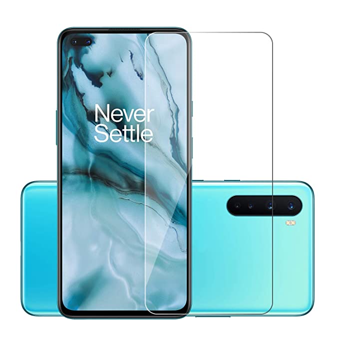 POPIO Tempered Glass for OnePlus Nord (Transparent) Full Screen Coverage (except edges)