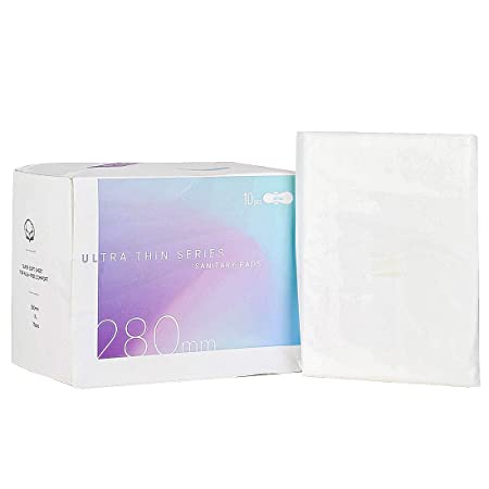 MINISO Ultra Thin Sanitary Pads Feminine Pads for Women 10pcs (XL)
