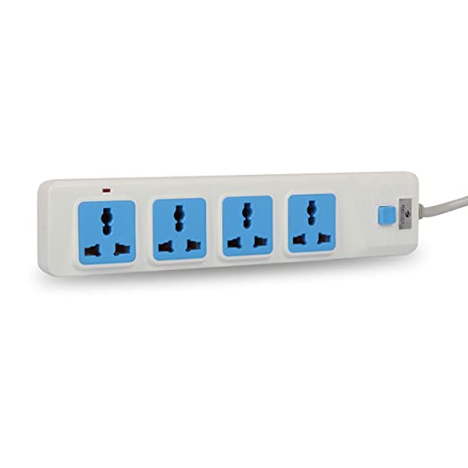 [Apply Coupon] - ZEBRONICS ZEB-PS4301 2500 WATTS Power Extension Socket with 4 Universal sockets