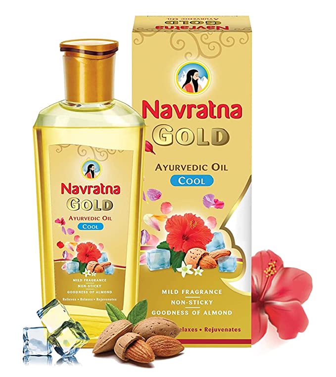 Navratna Gold Ayurvedic Oil Oil, 200 ml