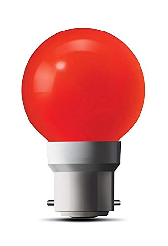 Andaz Electricals LED Bulb Base Holder B22 0.5 Watt Red Pack Of 2