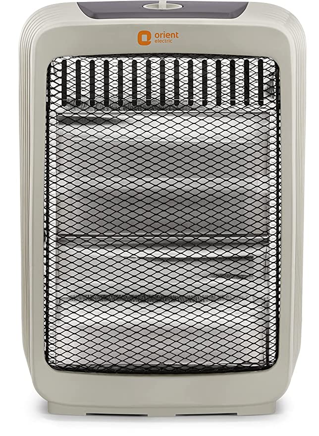 Orient Electric Stark Quartz Room Heater | 800 W Low Power Consumption | Tip-over Protection | 2 Heating Rods for Quick Heating | Cool Touch Body | 1 Year Warranty, White
