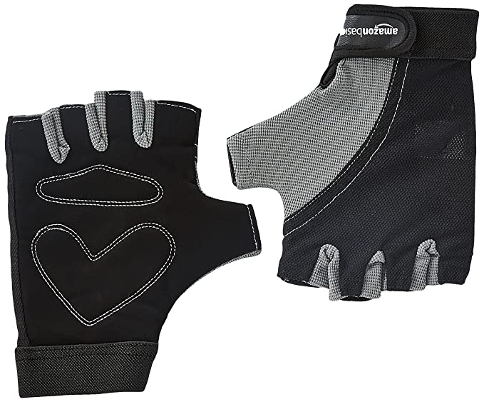 AmazonBasics Gym Gloves for Training and Exercise, L