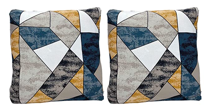 House of Quirk Polyester Throw Pillow Case Cushion Cover Home Sofa Decorative (Antique Prism, 16.5x16.5 inch) - 2