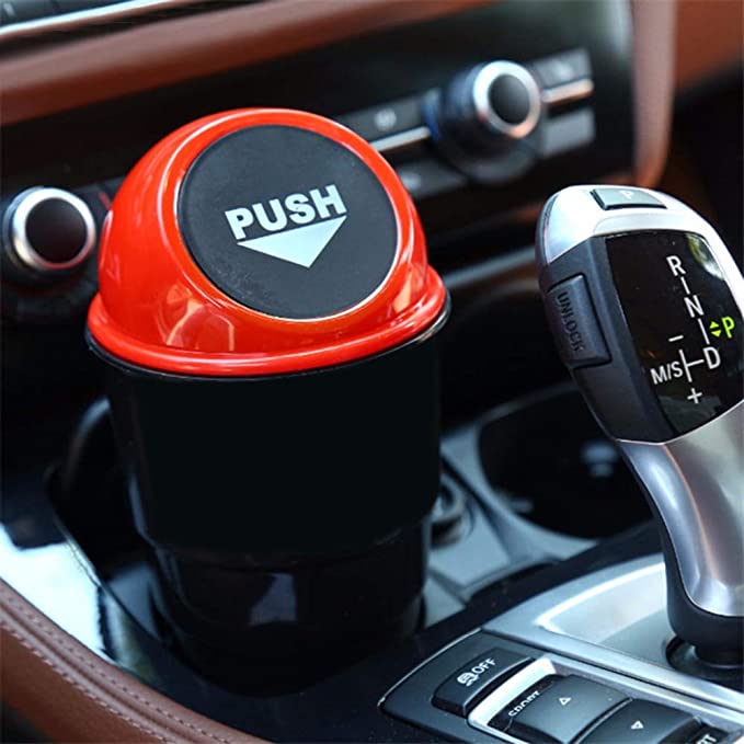 Oshotto Car Dustbin/Mini Car Trash Bin/Compact Car Garbage Bin/Car Garbage Can/Car Storage Bucket Trash Bag/Dust Case Holder Bin/Car Ashtray Compatible with Maruti Suzuki Gypsy (One Piece)
