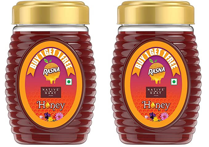 Rasna Native Haat, Honey, 1 kg (Buy 1 Get 1)