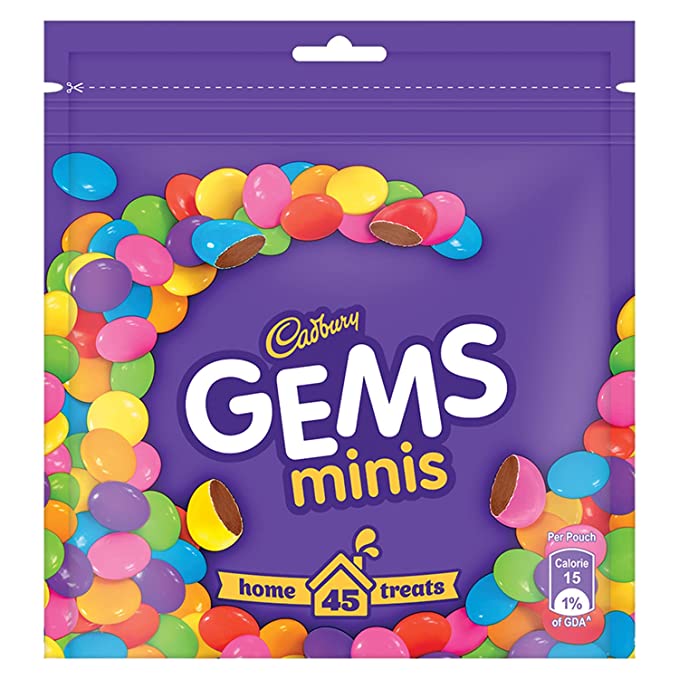 Cadbury Gems Chocolate Home Treats Pack, 142.2 g