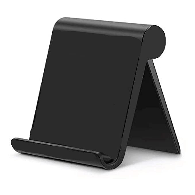 RG LOOt Multi Angle Mobile Stand . Phone Holder for iPhone, Android, Samsung, OnePlus, Xiaomi. Portable,Foldable Cell Phone Stand.Perfect for Bed,Office, Home,Gift and Desktop [Mate Black]