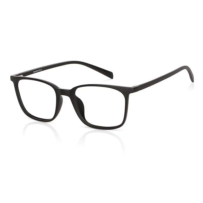 LENSKART BLU | Zero Power Blue Cut Computer Glasses | Gaming Glasses | Anti Glare, Lightweight & Blocks Harmful Rays | UV Protection Specs | Men & Women | Medium | LB E13526