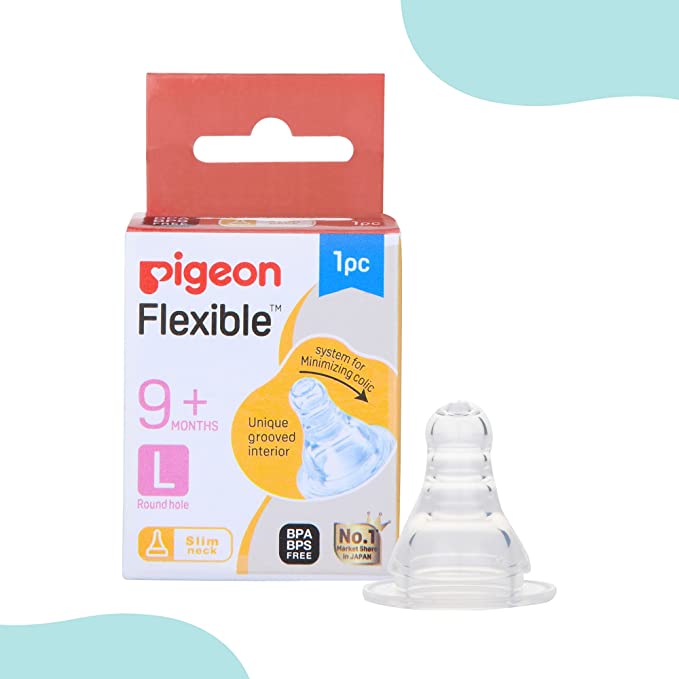Pigeon Softtouch Peristaltic Nipple Y Cut,For 9+ Month Babies,BPS Free,BPA Free