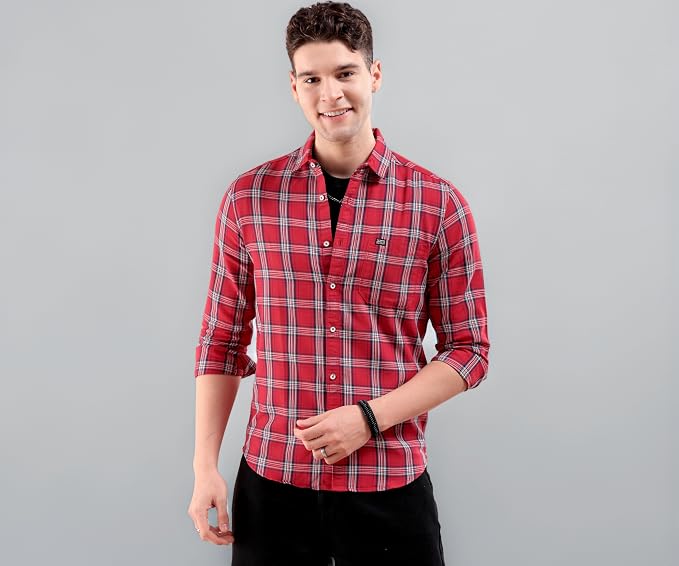 THE Indian Garage CO Men's Cotton Slim Fit Shirt