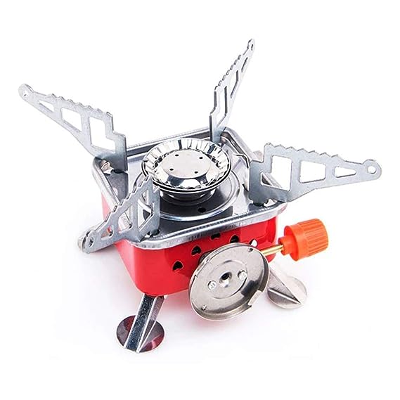 Sixfire Stainless Steel Gas Stove Ultra Light Folding Furnace Outdoor Metal Camping Gas Stove Picnic Cooking Butane Powered