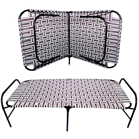 AVANI METROBUZZ Single Iron Folding Bed Without Storage - ( Multicolor)