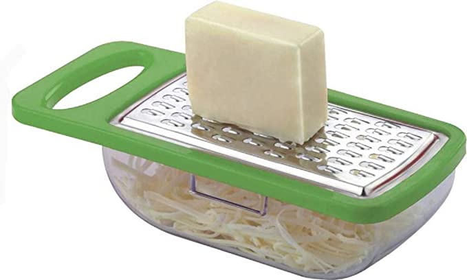 BEDI ROYAL Cheese Grater with Container | Ginger/Garlic/Vegetable Grater with Detachable Clear Storage Container Multicolor.