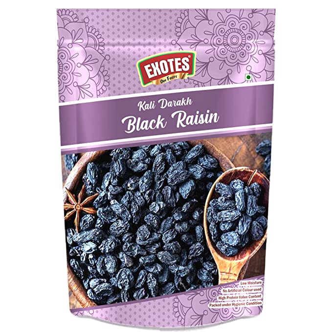 Exotes Premium Dry Fruits (Black Raisins/ Kali Darakh), 250 g