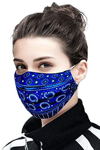 STOP by Shoppers Stop Womens 2 Ply Anti Microbial Reusable Protective Fashion Mask- Pack of 5 (A202164RPK5-HI001, Assorted, Free Size)