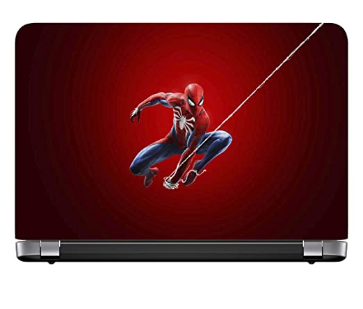 HD RAPID DESIGN Laptop Skin Stickers Self Adhesive Vinyl Decal Cover, Super Hero & Villain Skins for Laptops, Sticker for Dell, Hp, Toshiba, Acer, Asus (Upto 15.6 inches). (Spider Man 2)