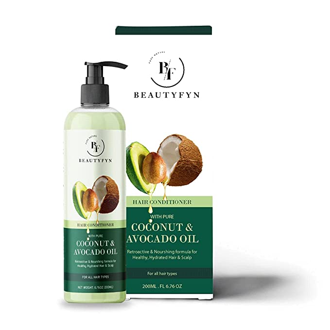 BEAUTYFYN Deep Conditioner ? Complete Hair-Care Moisturizing Formula with Coconut & Avocado Oil for All Hair Types - No Parabens & Sulphate ? 200ml