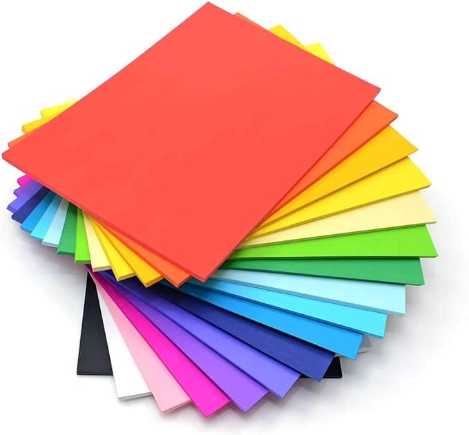 Eclet 40 pcs Color A4 Medium Size Sheets (10 Sheets x 4 colour) Art and Craft Paper Double Sided Colored