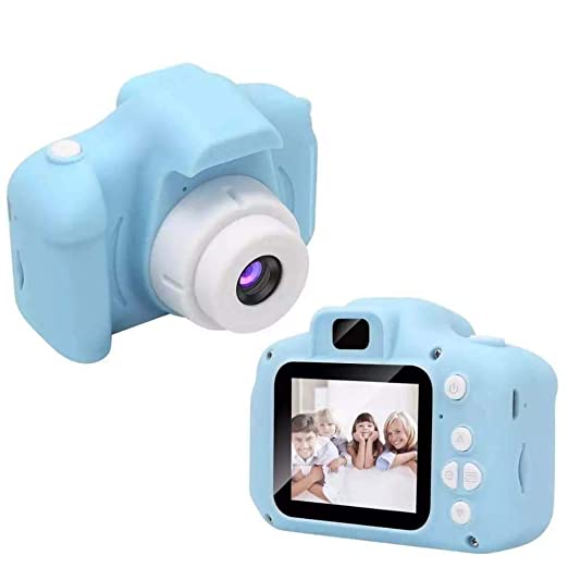KEVIL Digital Camera, Recorder Camera 800W HD 2.0 Inch Screen Video Front Camera Child Camera for Kids (Blue)