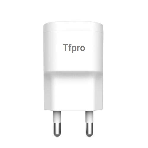 Tfpro 5V 1 Amp (1000 Mah) USB Power Adapter/Wall Charger for All Mobile Phones Tablets (with Capacity Power Less Than 2000 mAh) (Black) (White)