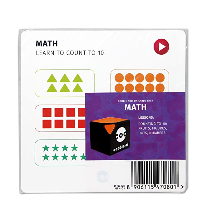 Coobic Mathematic Add on Card Set for Learning Cube
