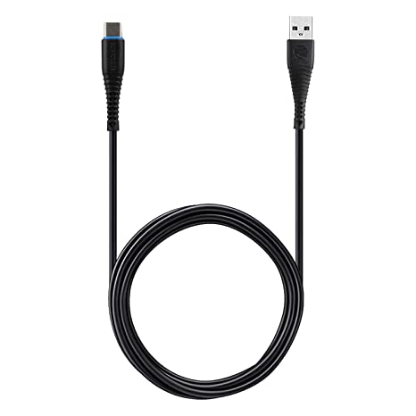 ZEBRONICS Zeb-UCC101 USB to Type C Cable, Charge and Sync, 1 Metre Length (Black)