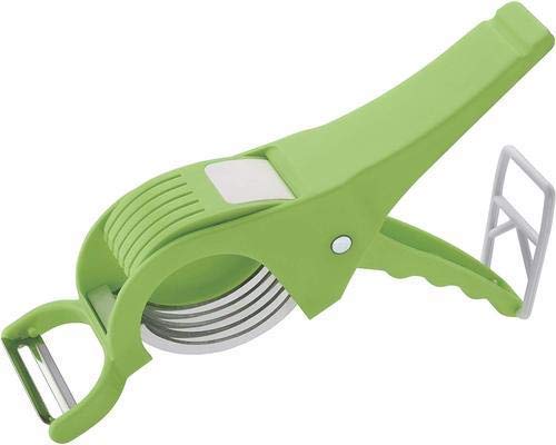 LEAWALL 2 in 1 Stainless Steel 5 Blade Vegetable Cutter with Peeler