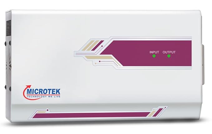 Microtek PEARL EM 4170+ LED Display Wall Mounted Automatic Voltage Stabilizer upto 1.5 Ton AC Working Power 170V-270V with 3 Year Warranty