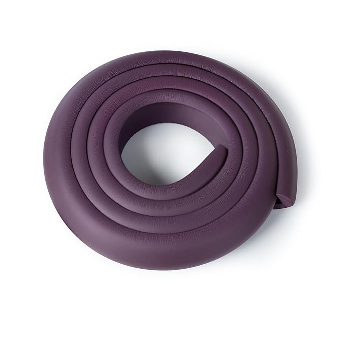 LuvLap Baby Proofing Edge Corner Guards, Extra Thick 2 Meter, Furniture Corner Cushion for Child Safety, 3M Adhesive Tape, Corner Protector for Baby, Edge Guard Strips, Non Toxic, BPA Free, Brown