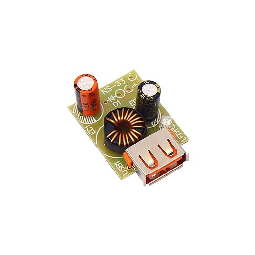 Electronicspices DC TO DC 12V Input to 5V 2A DC output With USB step down convertor circuit board