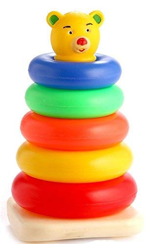 SMART PICKS Stacking Colourful Teddy Rings for Growing Babies,Toddlers - 5 Rings (Multicolor) (5 Rings)