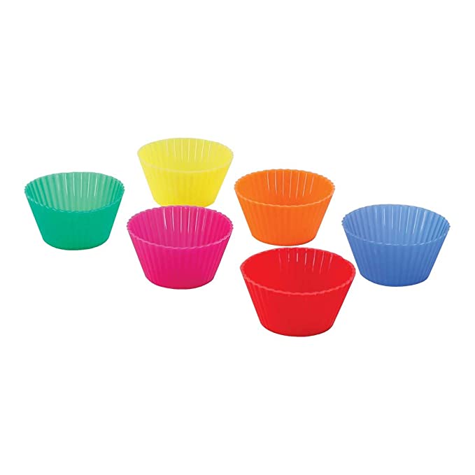 Wonderchef Ambrosia Cup Cake Moulds, Lightweight, Flexible, Food-Grade Silicone, 100% Eco-Friendly, Dishwasher Safe