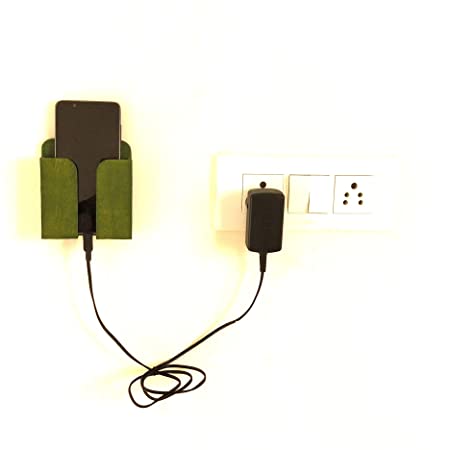 4B's Enterprises Remote Stand Remote Holder Mobile Charging Stand Mobile Holder Mobile Organizer Mobile Mount Olive Green Color 1 Set