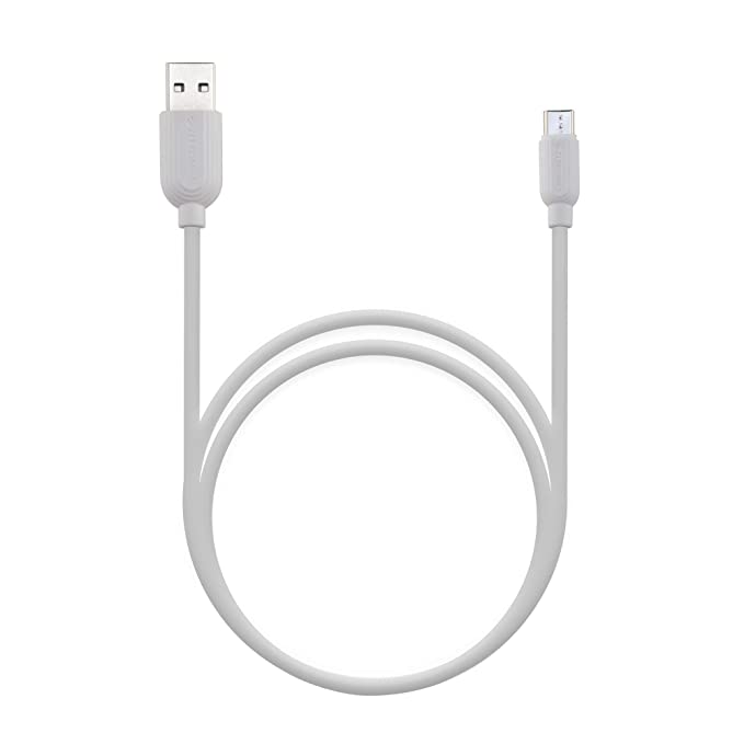 ZEBRONICS Zeb-TU300C USB to Type C Cable, Charge and Sync, 1 Meter Length (White)