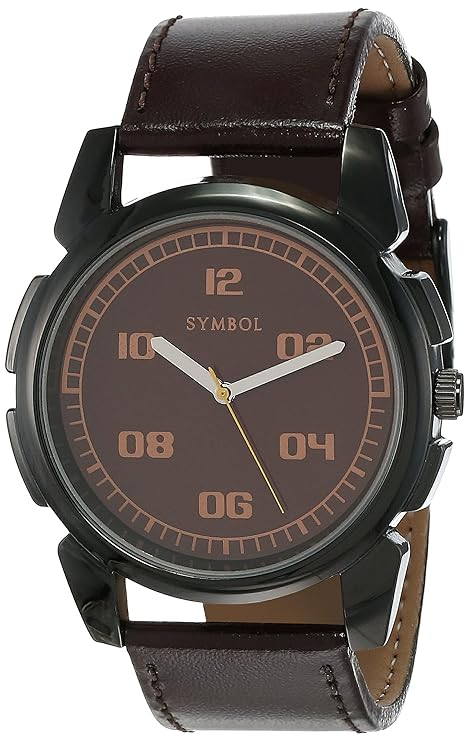 Amazon Brand - Symbol Analog Men's Watch (Dial Colored Strap)