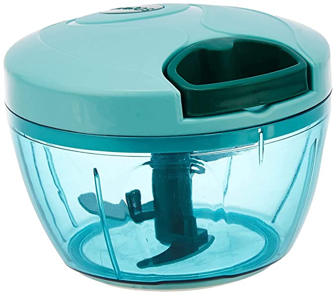 BONIRY Polypropylene Cutter Chopper with 3 Blades, Green